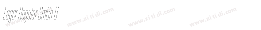 Lager Regular SmCn U字体转换